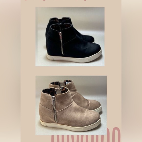 Steve Madden Other - Steve Madden Jwanda Wedge Sneaker | 2 pair | Girls | Black and Tan | Size 5